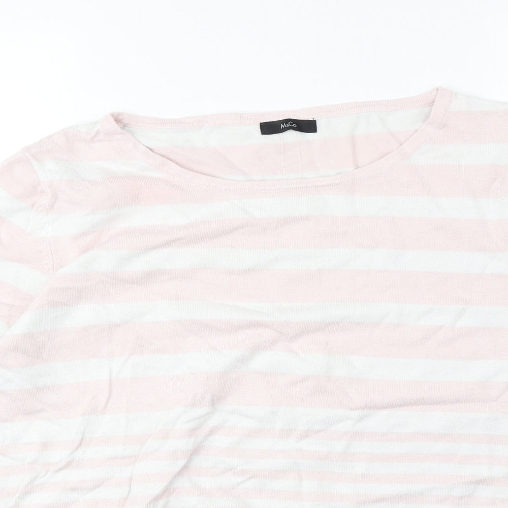 Womens UK Size 18 M&Co Pink Pullover Jumper
