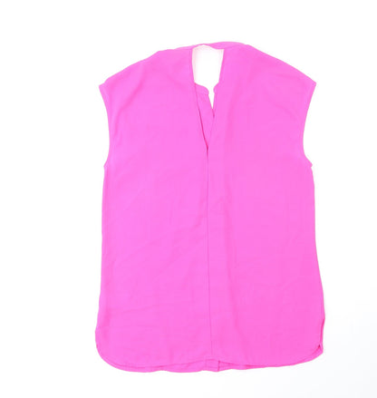 Womens UK Size 8 Warehouse Pink Basic Blouse