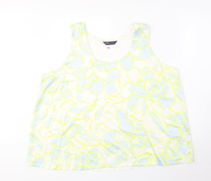 Womens UK Size 22 Marks and Spencer Yellow Basic Tank