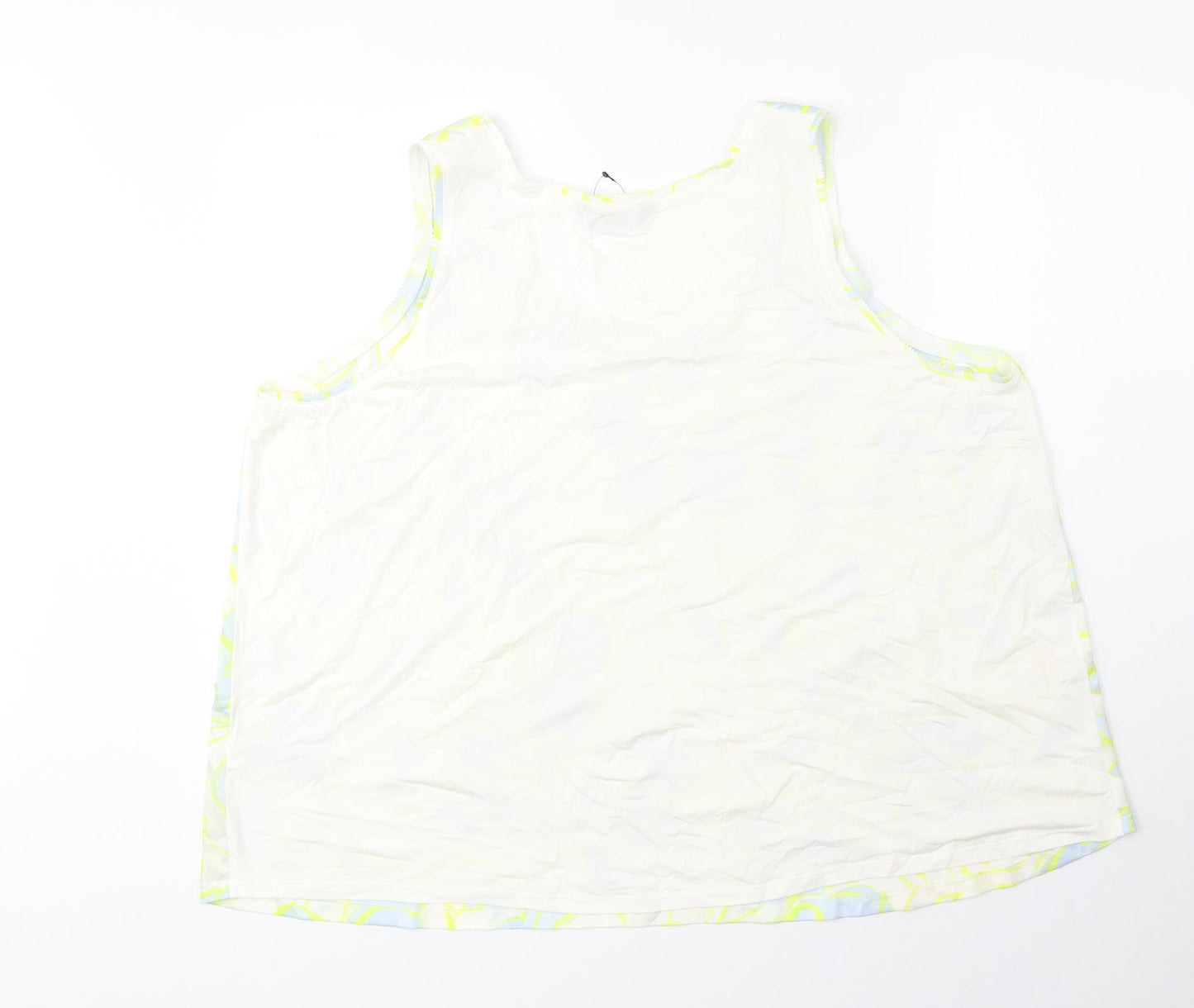 Womens UK Size 22 Marks and Spencer Yellow Basic Tank