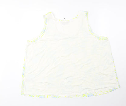 Womens UK Size 22 Marks and Spencer Yellow Basic Tank