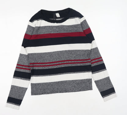 Womens UK Size L H&M Grey Pullover Jumper