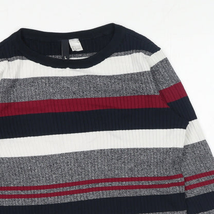 Womens UK Size L H&M Grey Pullover Jumper