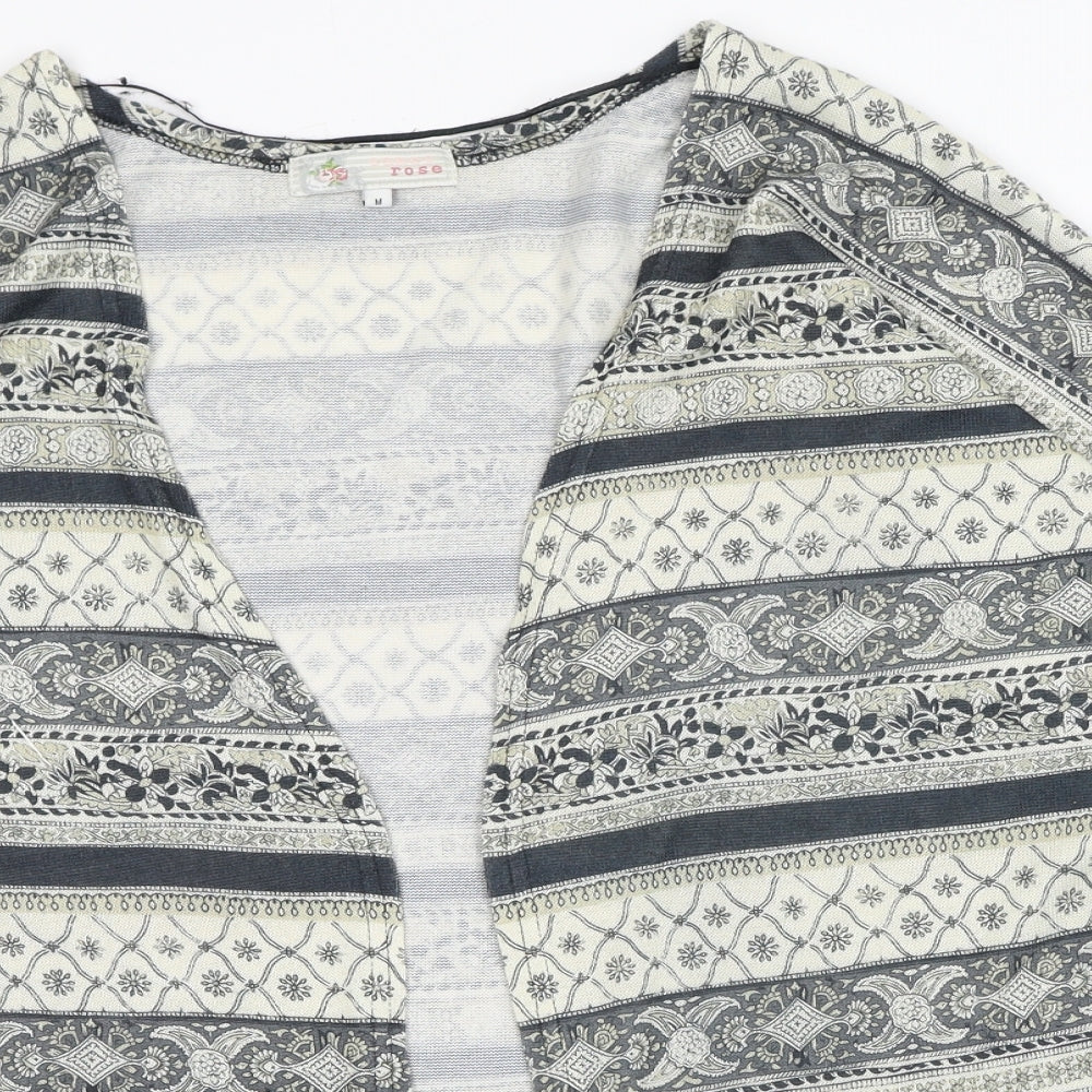 Womens UK Size M Cameo Rose Beige Cardigan Jumper