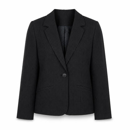 Womens UK Size 16 Papaya Regular Black Blazer