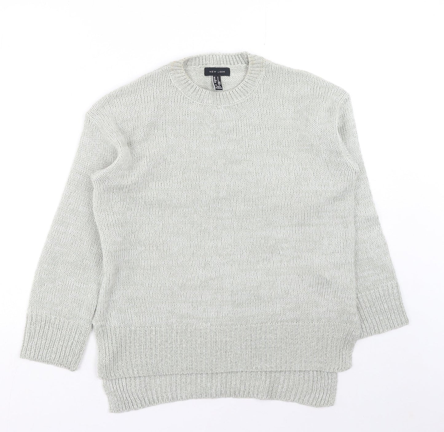 Womens UK Size S New Look Grey Pullover Jumper