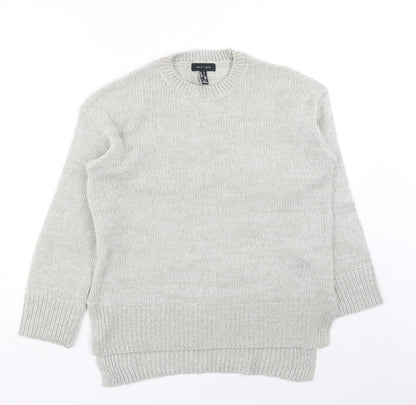 Womens UK Size S New Look Grey Pullover Jumper