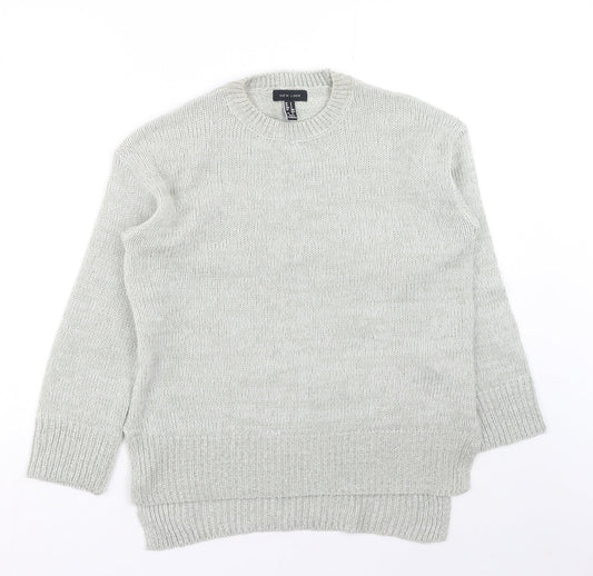 Womens UK Size S New Look Grey Pullover Jumper