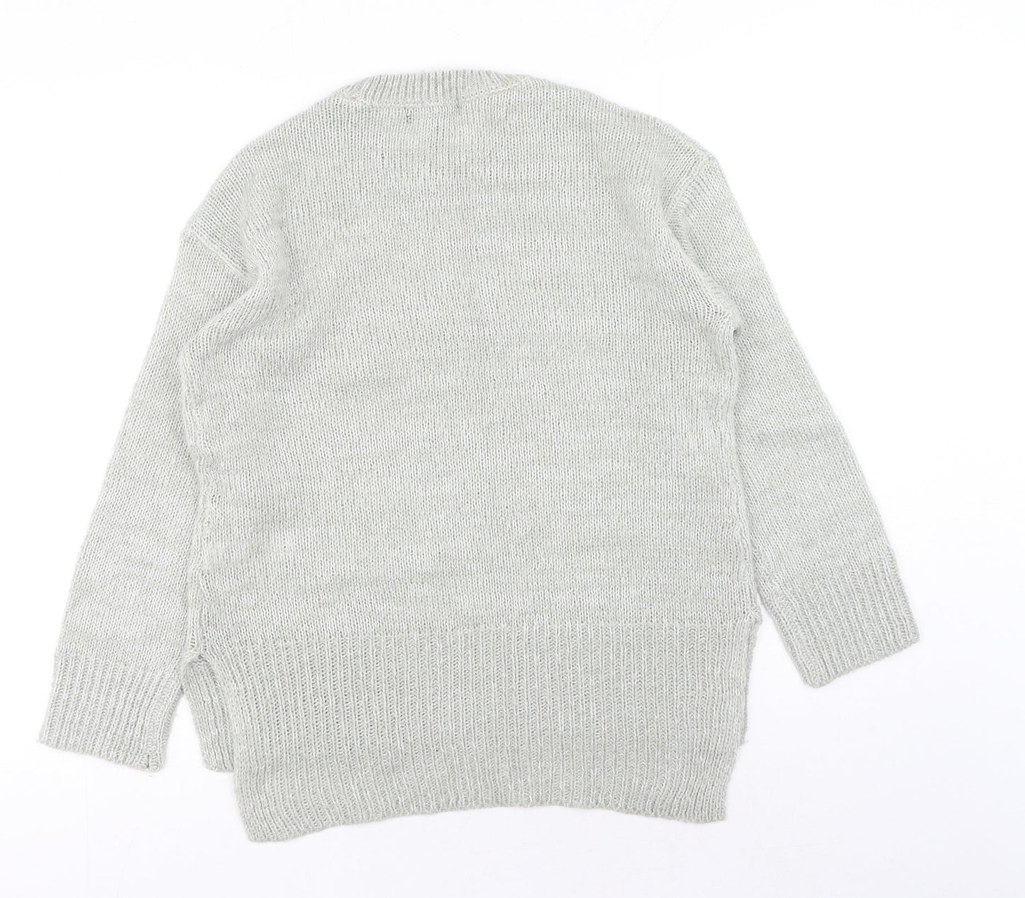 Womens UK Size S New Look Grey Pullover Jumper