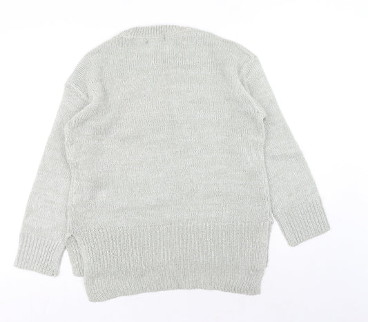 Womens UK Size S New Look Grey Pullover Jumper