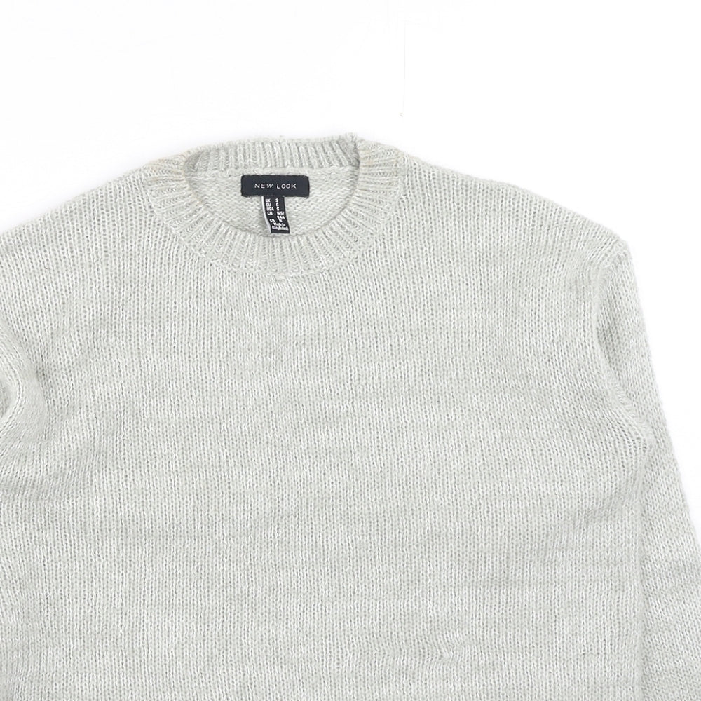 Womens UK Size S New Look Grey Pullover Jumper