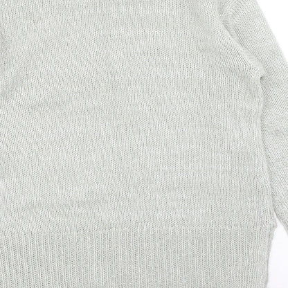 Womens UK Size S New Look Grey Pullover Jumper