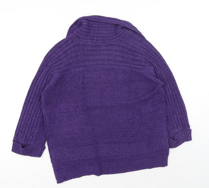 Womens UK Size 12 Marks and Spencer Purple Shrug Jumper