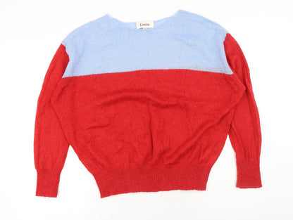 Womens UK Size L Louche Red Pullover Jumper