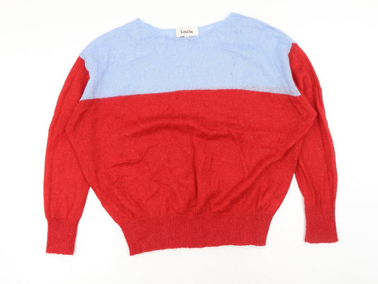 Womens UK Size L Louche Red Pullover Jumper