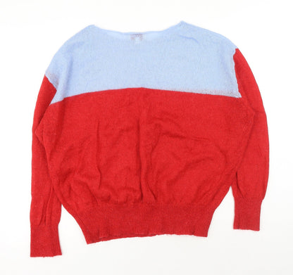 Womens UK Size L Louche Red Pullover Jumper