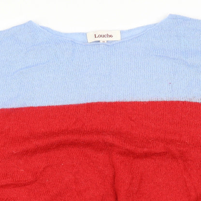 Womens UK Size L Louche Red Pullover Jumper