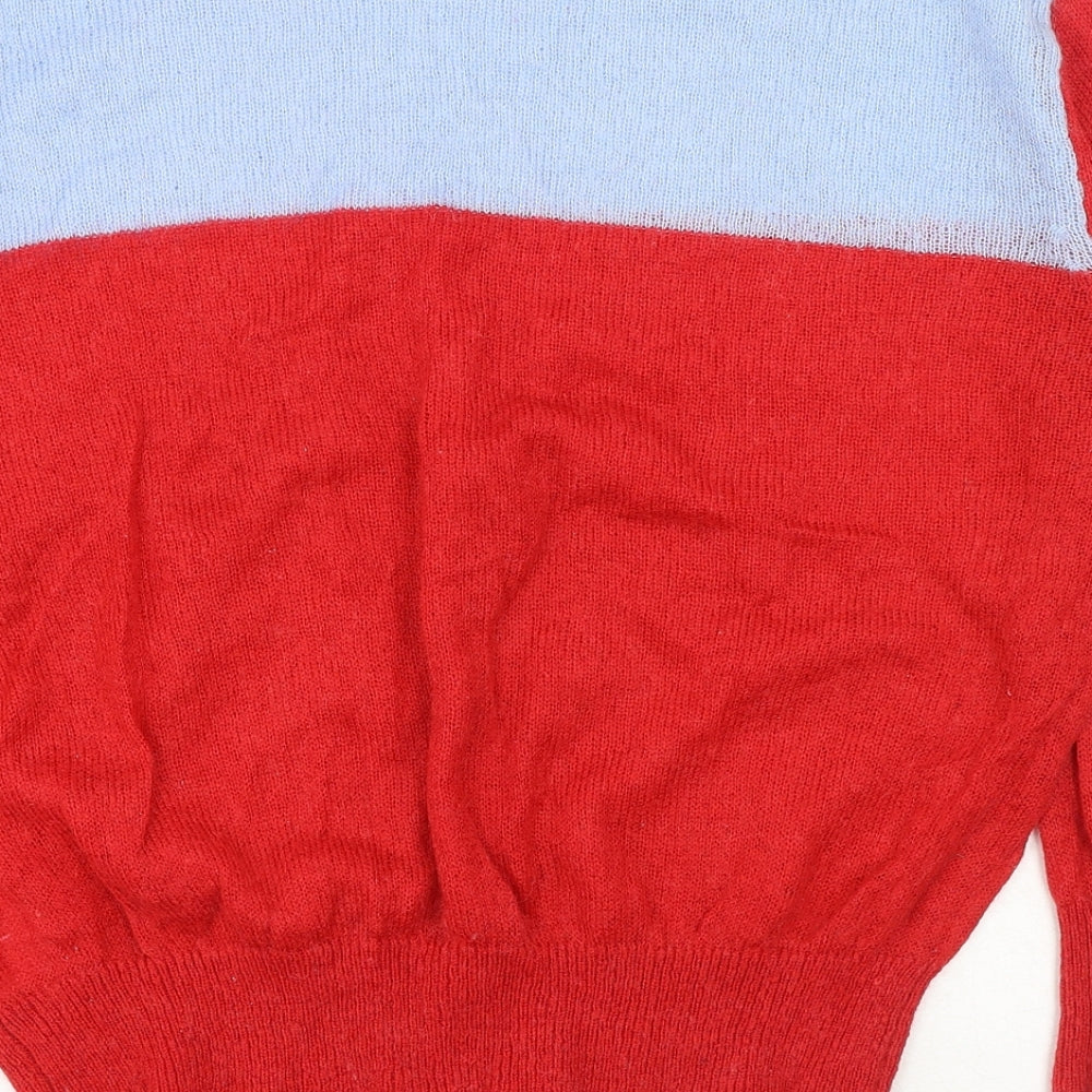 Womens UK Size L Louche Red Pullover Jumper