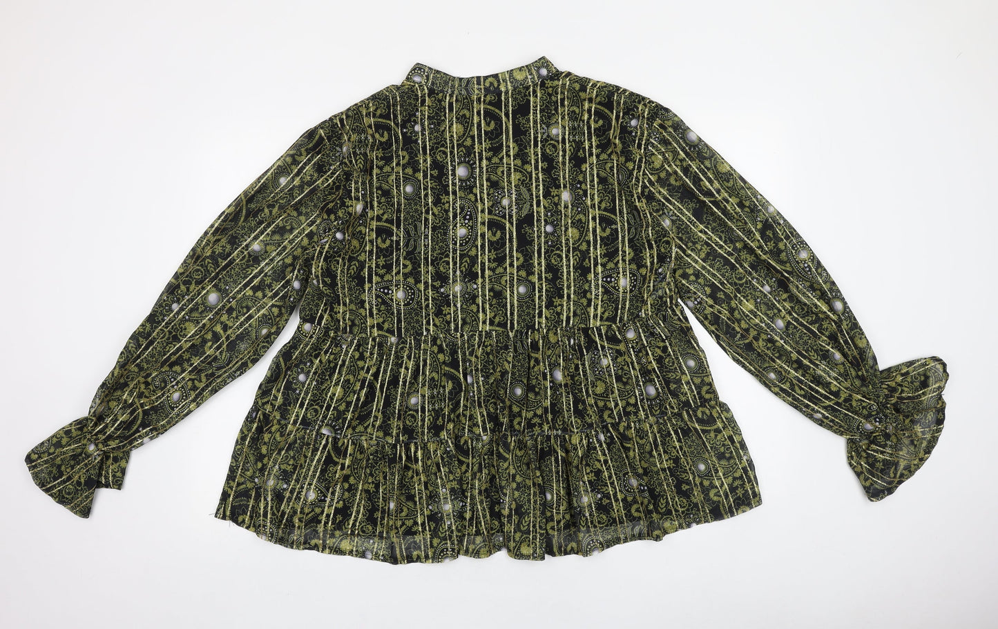 Womens UK Size 12 Missguided Gold Basic Blouse