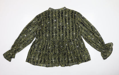 Womens UK Size 12 Missguided Gold Basic Blouse