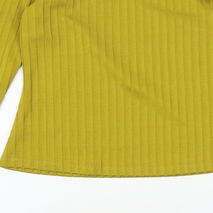 Womens UK Size 6 NEXT Gold Basic Blouse