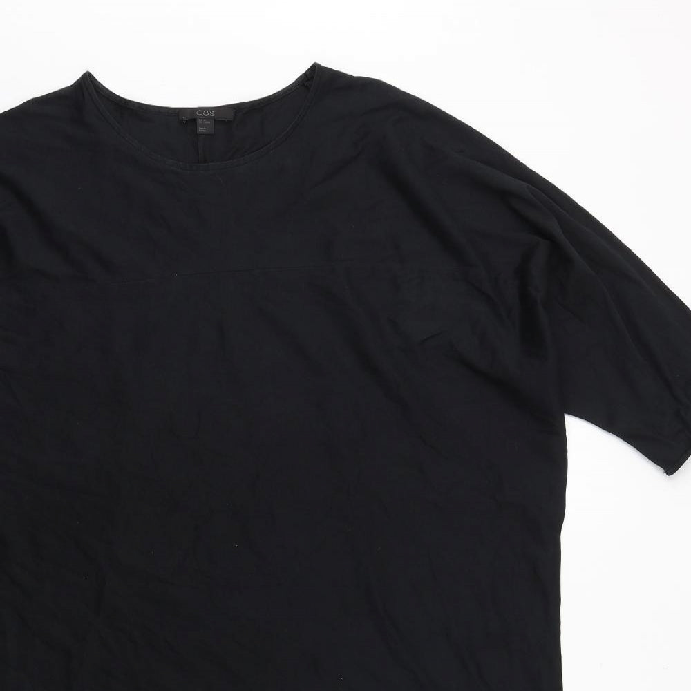 Womens UK Size 6 COS Beige Basic T-Shirt