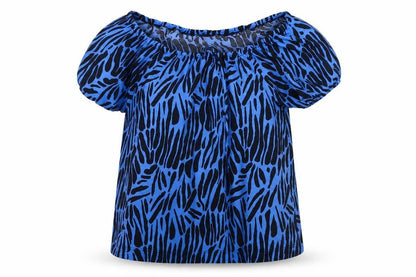 Womens UK Size 12 NEXT Blue Basic Blouse