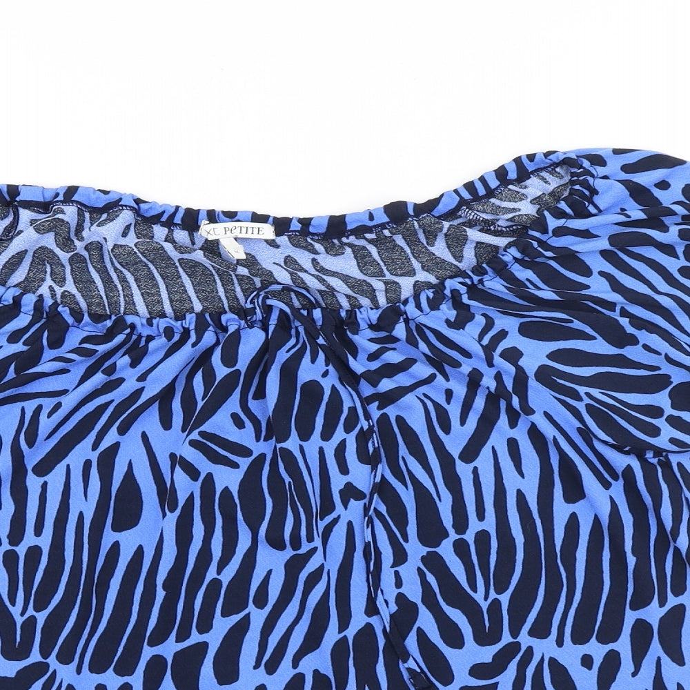 Womens UK Size 12 NEXT Blue Basic Blouse
