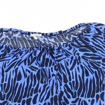Womens UK Size 12 NEXT Blue Basic Blouse