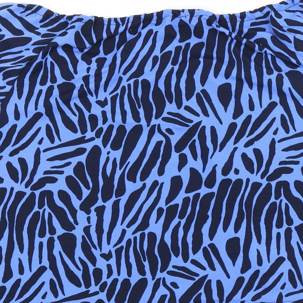 Womens UK Size 12 NEXT Blue Basic Blouse