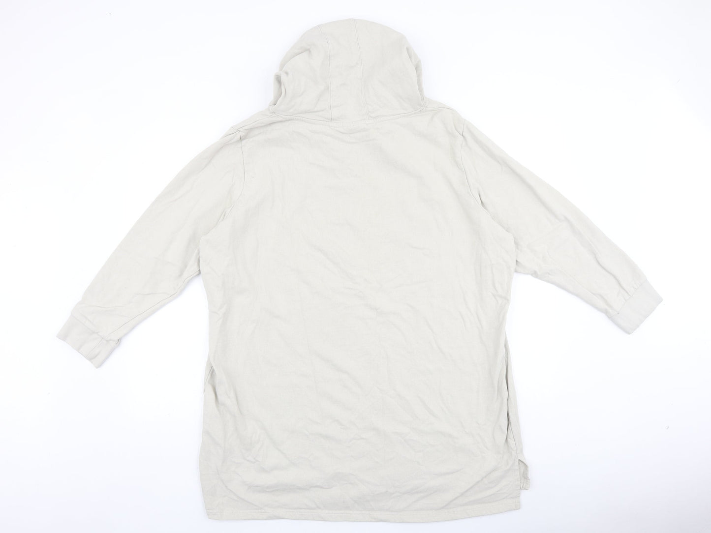OTTOProducts Womens Beige Cotton Pullover Hoodie Size 24 Pullover - Be aware of our nature