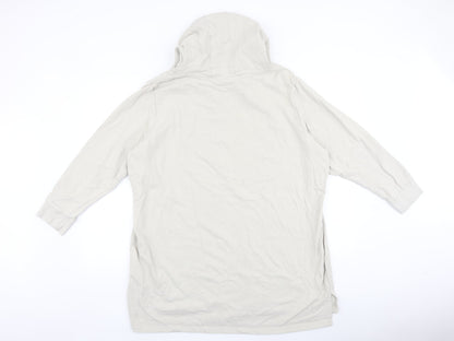 OTTOProducts Womens Beige Cotton Pullover Hoodie Size 24 Pullover - Be aware of our nature