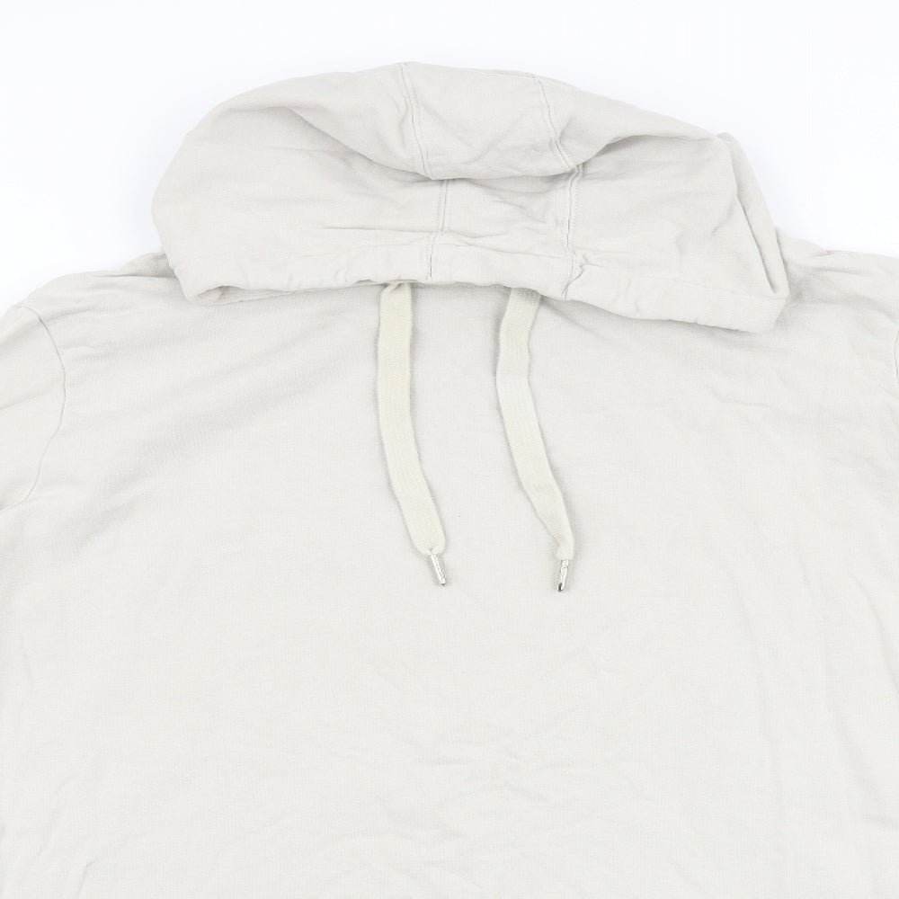OTTOProducts Womens Beige Cotton Pullover Hoodie Size 24 Pullover - Be aware of our nature