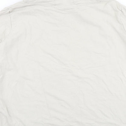 OTTOProducts Womens Beige Cotton Pullover Hoodie Size 24 Pullover - Be aware of our nature