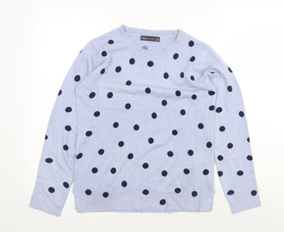 Womens UK Size 10 Marks and Spencer Blue Pullover Jumper