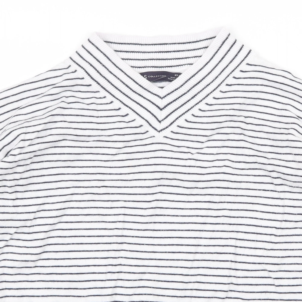 Womens UK Size XS Garfield & Marks White Pullover Jumper