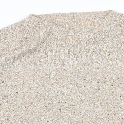 Womens UK Size XL Preworn Beige Pullover Jumper