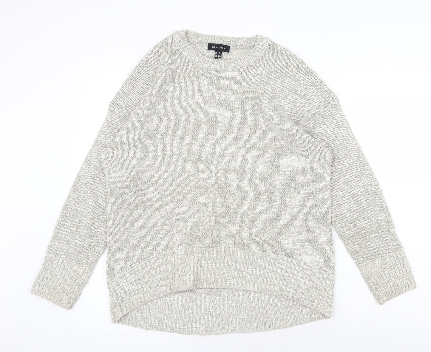 Womens UK Size M New Look Grey Pullover Jumper