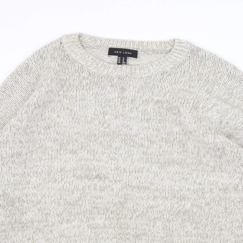 Womens UK Size M New Look Grey Pullover Jumper