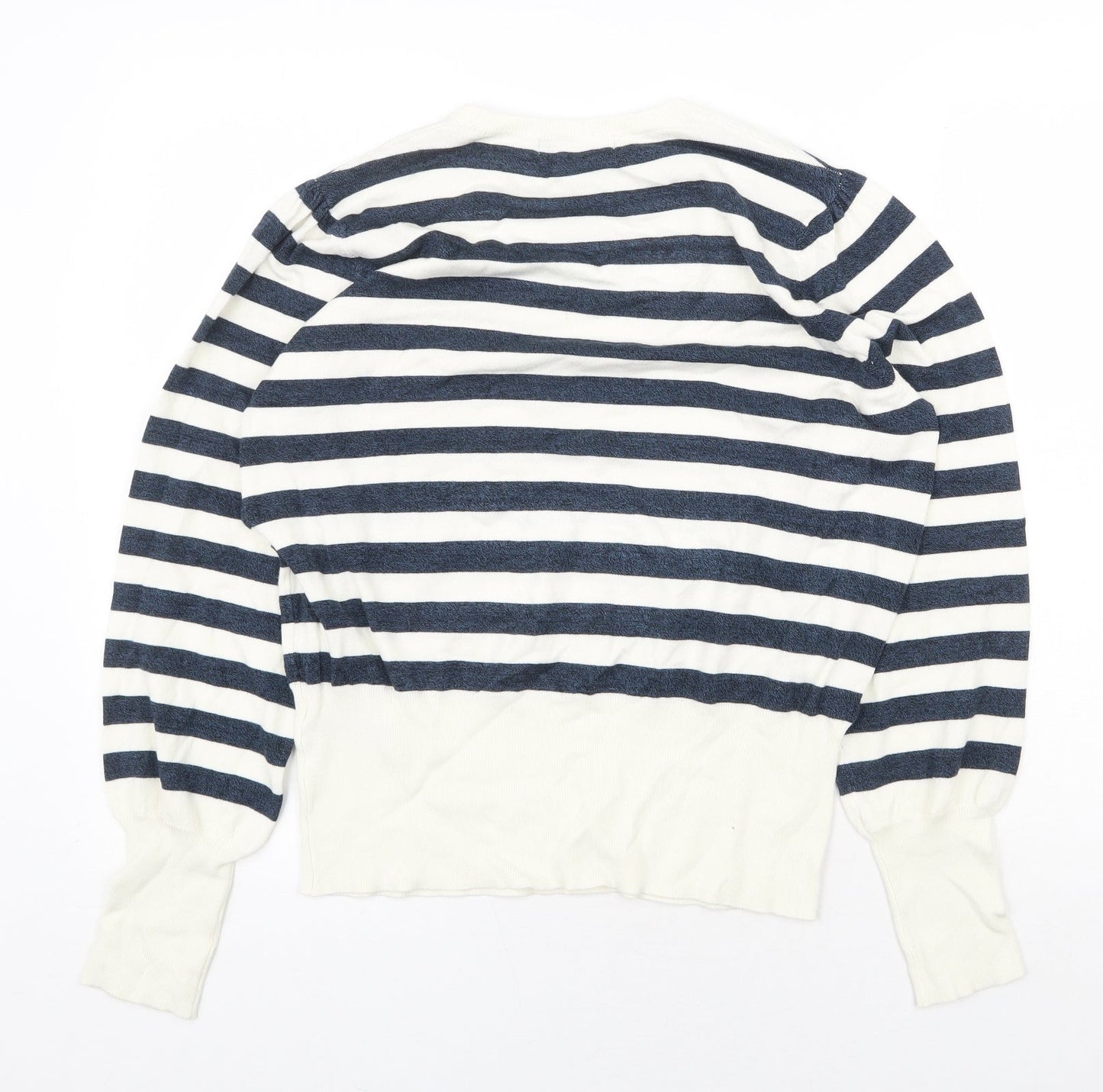 Womens UK Size L Marks and Spencer White Pullover Jumper