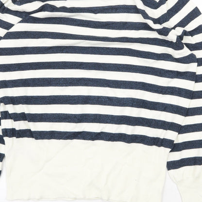 Womens UK Size L Marks and Spencer White Pullover Jumper