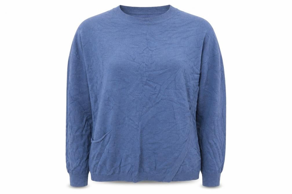 Womens UK Size L Preworn Blue Pullover Jumper
