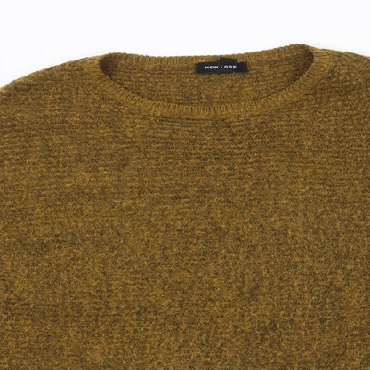 Womens UK Size S New Look Yellow Pullover Jumper