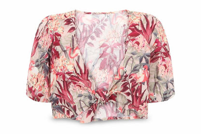 Womens UK Size S Zara Pink Basic Blouse