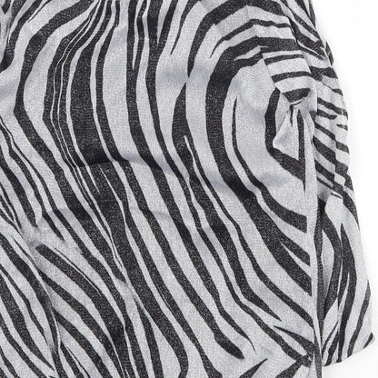 Womens UK Size 8 Preworn Silver Basic Blouse