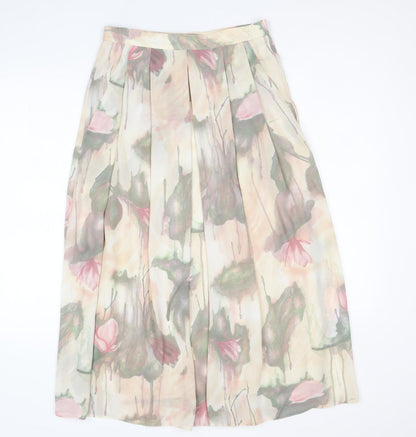 Reflections Womens Multicoloured Floral Polyester Tulip Skirt Size 12 Zip
