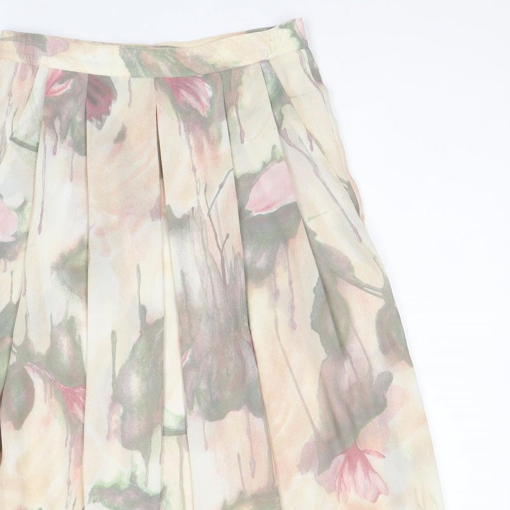 Reflections Womens Multicoloured Floral Polyester Tulip Skirt Size 12 Zip