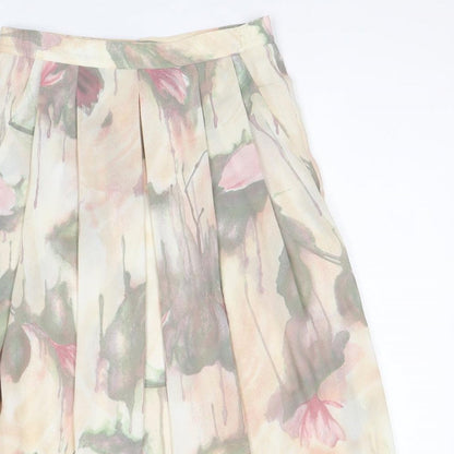 Reflections Womens Multicoloured Floral Polyester Tulip Skirt Size 12 Zip