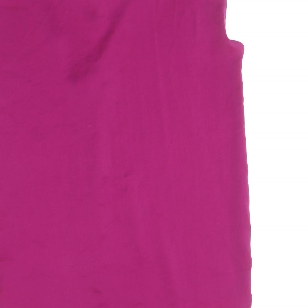 Womens UK Size 8 marks and Purple Basic Blouse