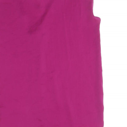 Womens UK Size 8 marks and Purple Basic Blouse